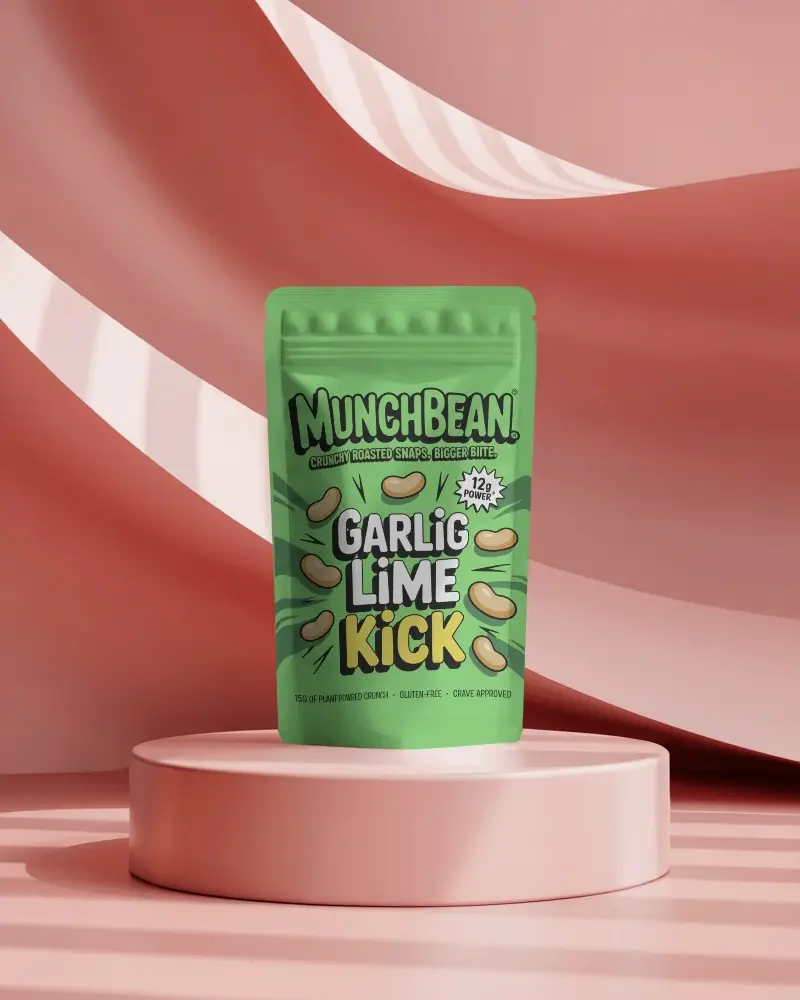 Minimalistic Standing Pouch Mockup For Cosmetic Or Food Item Branding Presentation