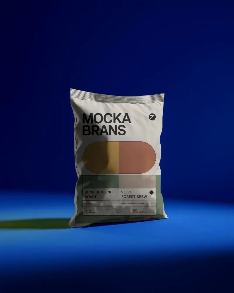 Stand Up Pouch Packaging Mockup For Retail And Commercial Use Medium Size Durable Material