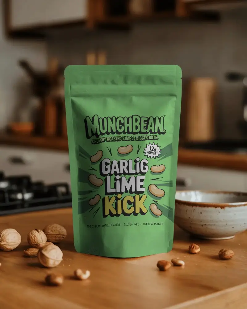 Reusable Stand Up Pouch Mockup With Zipper Lock For Food Storage And Retail Packaging Solutions