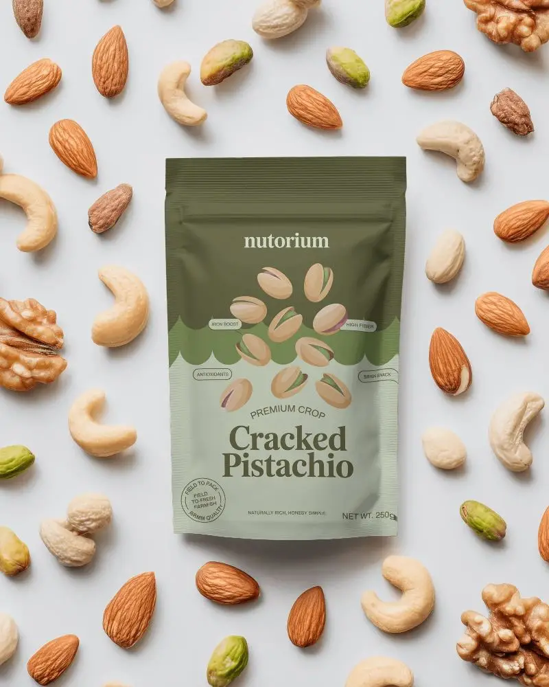Resealable Stand Up Pouch Packaging Mockup For Nuts And Snack Foods Perfect For Retail Display