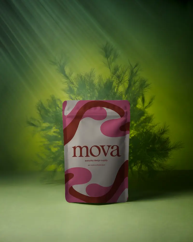 Matte Stand Up Pouch With Zipper For Food Snacks Packaging And Custom Print Label