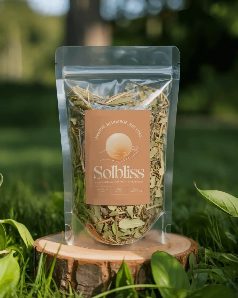 Clear Stand Up Pouch With Zipper Lock For Organic Herbs Dried Leaves And Natural Products