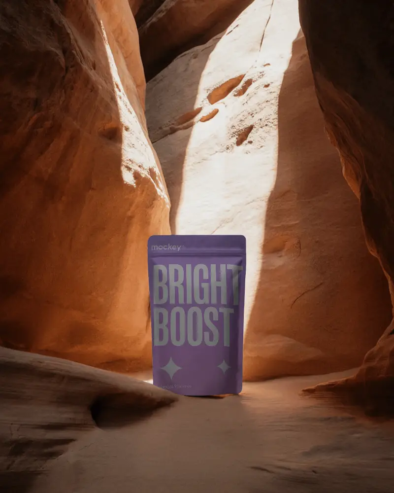 Stand Up Pouch Packaging Mockup For Retail Product Display And Brand Presentation