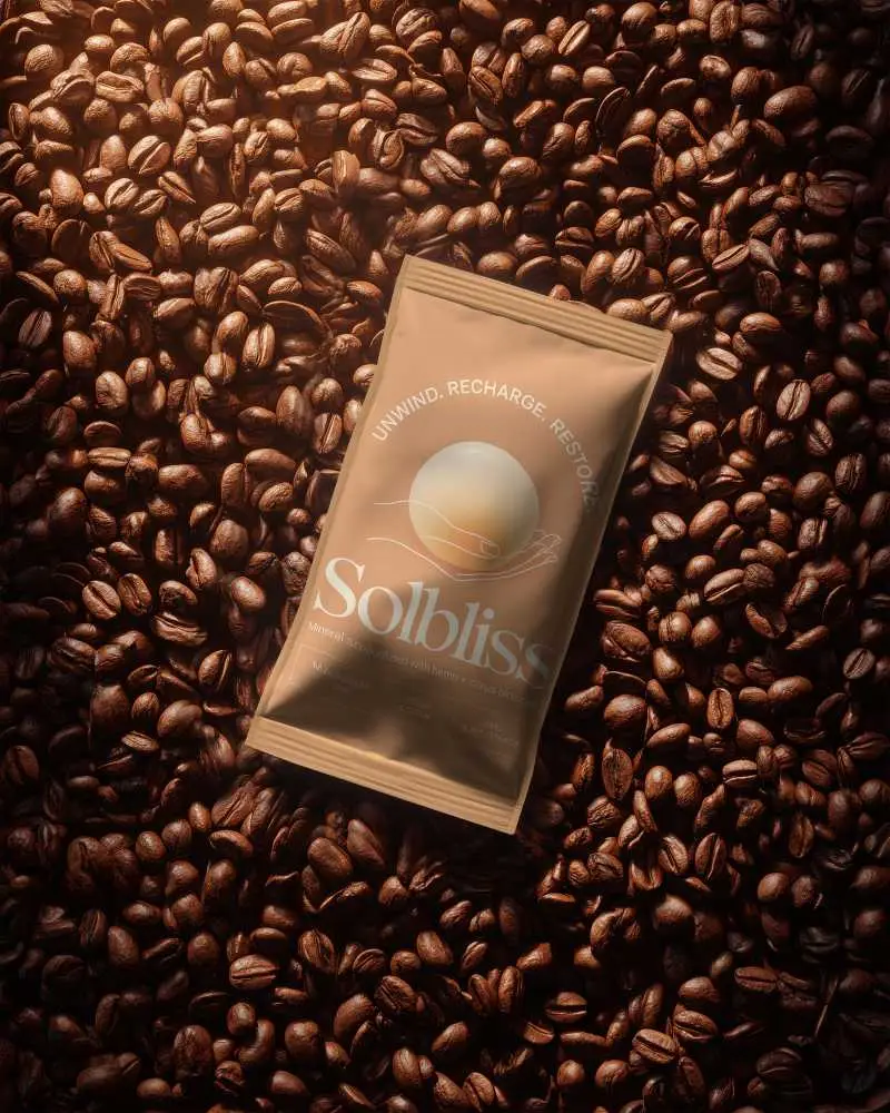Premium Flexible Coffee Pouch Packaging Mockup On Coffee Beans Background For Branding