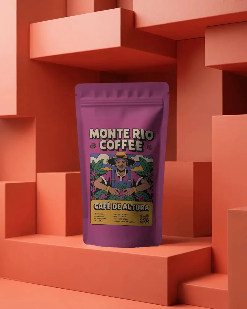 Matte Finish Stand Up Pouch Packaging Mockup For Food Products Customizable Design Option