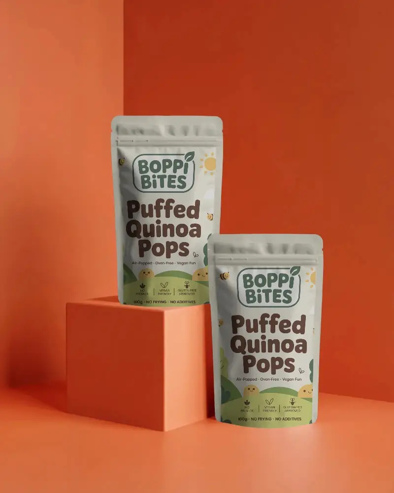 Stand Up Pouch Mockup For Custom Packaging Design And Branding Presentations