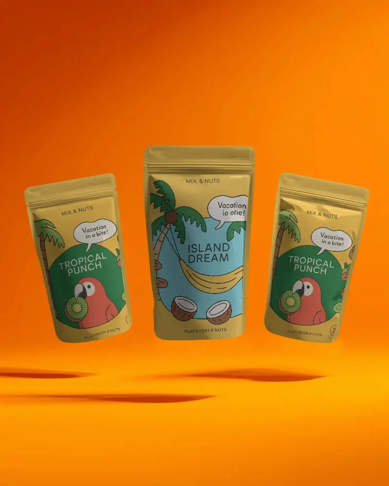 Resealable Stand Up Pouches Mockup With Zipper Lock Package Mockup For Product Branding