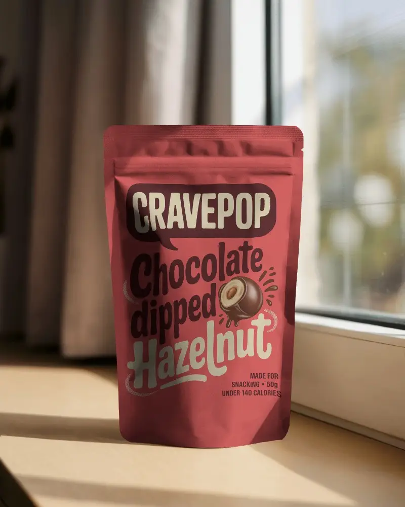 Resealable Stand Up Pouch Packaging Mockup For Food Snack Cosmetic Products With Custom Printing