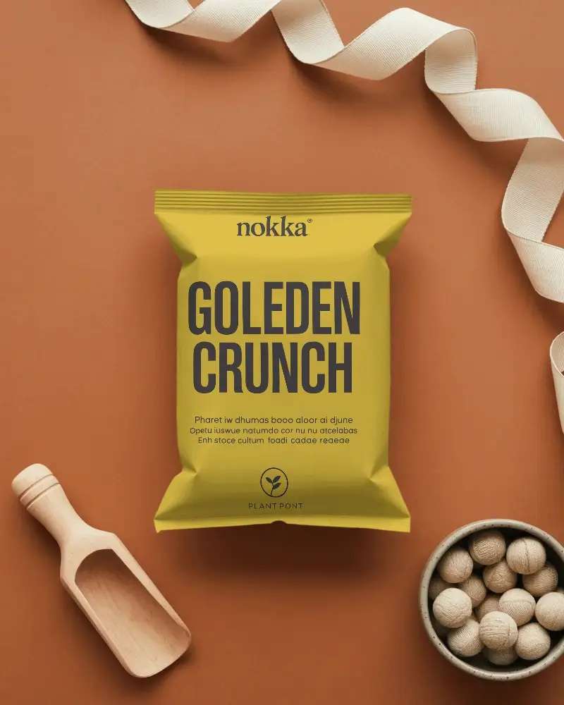 High Quality Flat Bottom Pouch Mockup For Packaging Design Presentation And Marketing Use