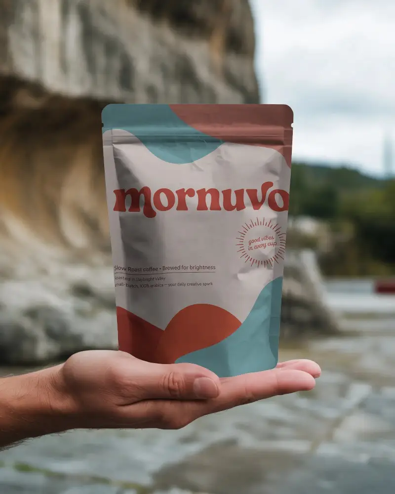 Eco Friendly Resealable Pouch Mockup For Product Packaging Design Presentation Purposes