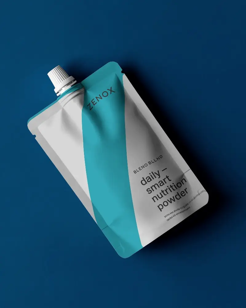 Sealable Spout Standup Pouch Mockup For Liquid Product Design Presentation