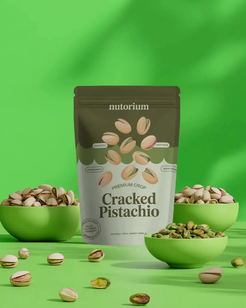 Organic Food Product Pouch Mockup For Nut Packaging Branding And Natural Market Presentation