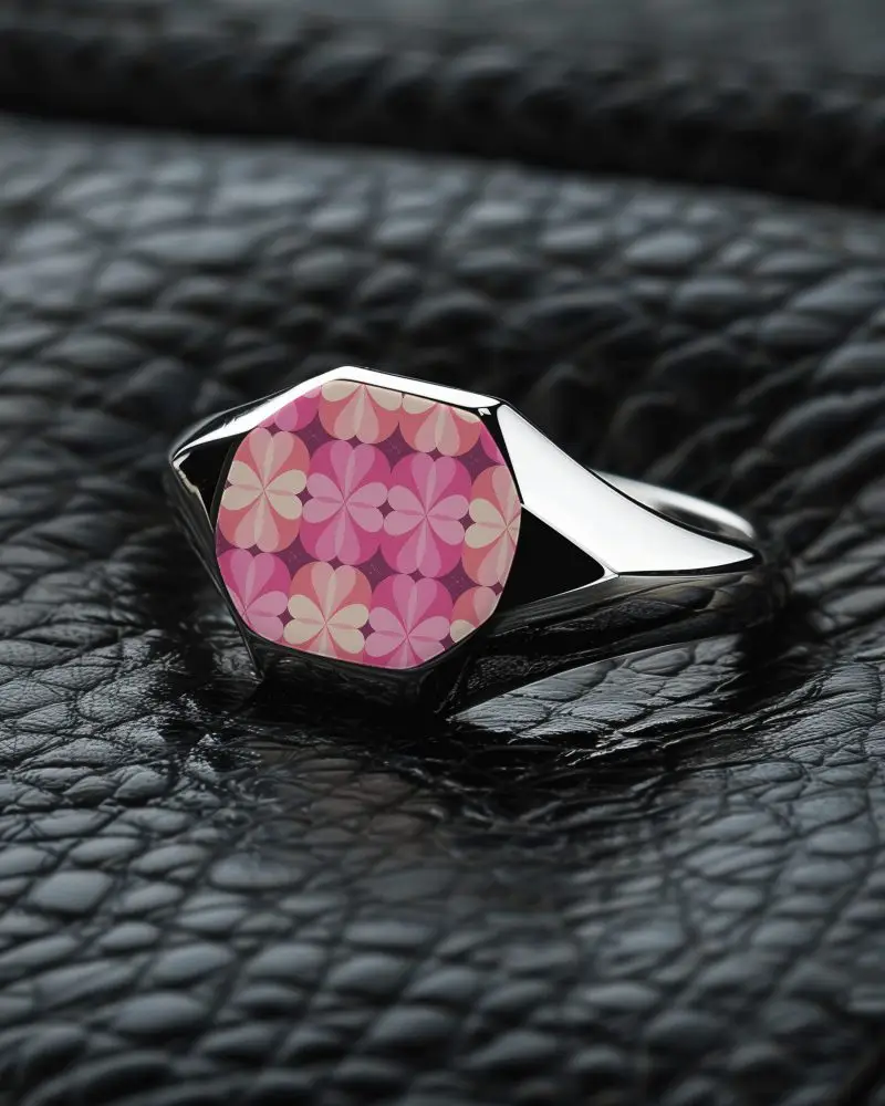 Octagonal Ring Mockup For Customizable Personalized Jewelry Design Presentation