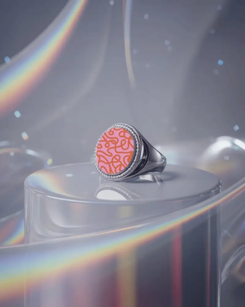 Luxury Signet Ring Mockup For Jewelry Brands And Personalized Accessory Designs