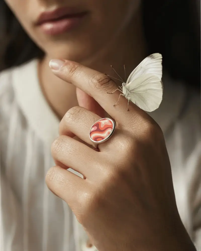 Minimalist Signet Ring Mockup Perfect For Personalized Custom Jewelry Design Showcases