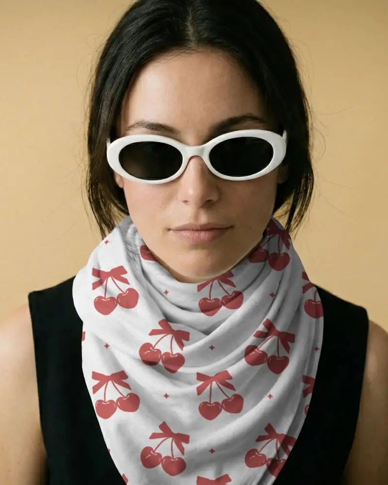 High Quality Scarf Mockup Fabric With Smooth Texture And Modern Design For Trendy Styles