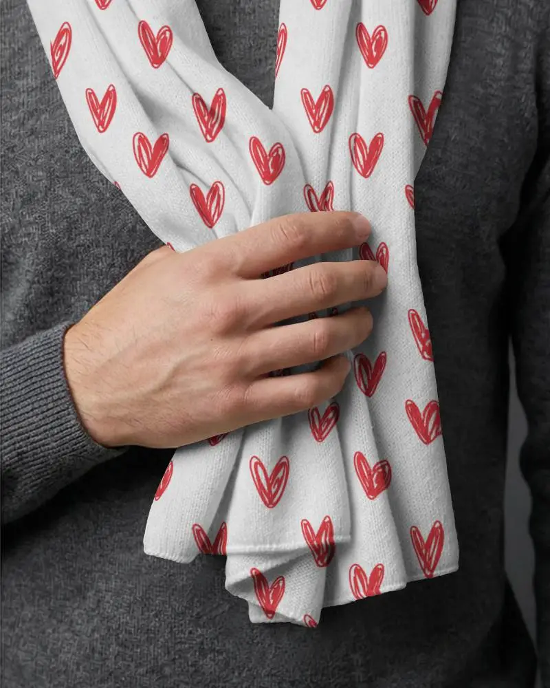 Comfortable Classic Scarf Mockup Made With Premium Material To Enhance Your Winter Outfit