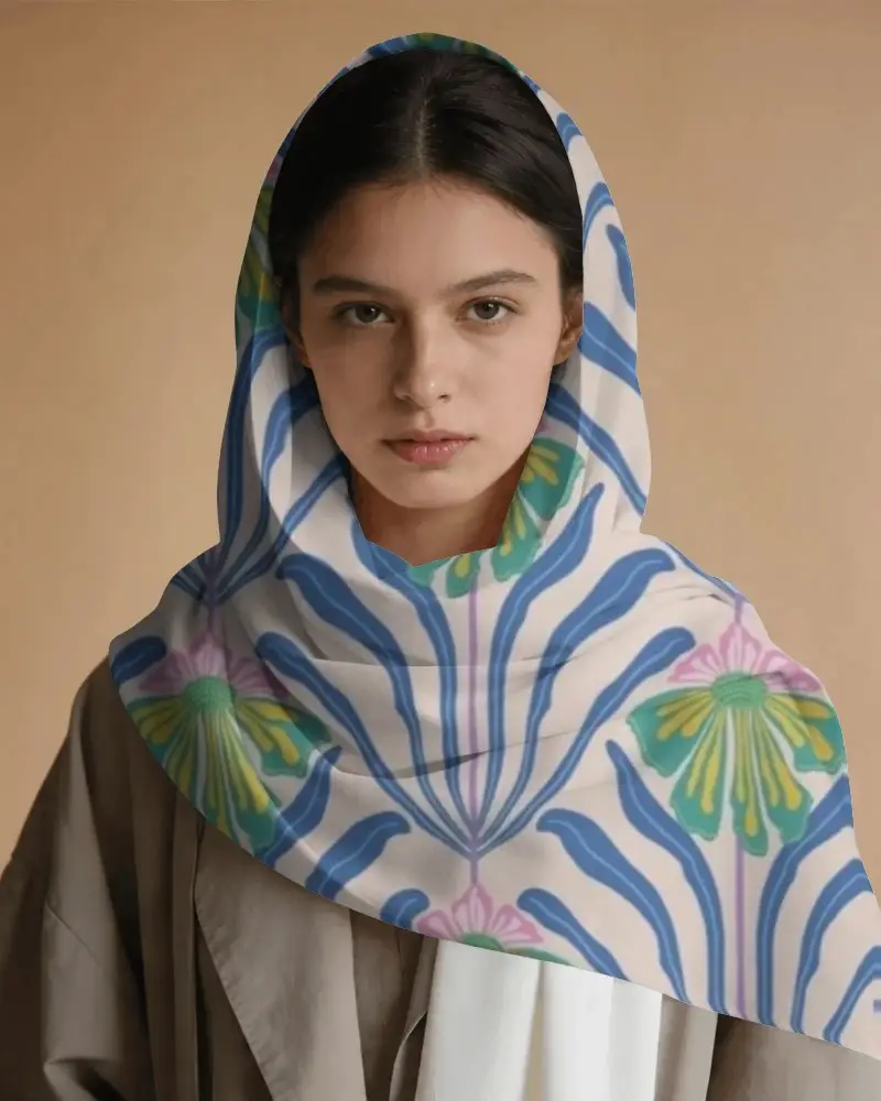 Premium Soft Fabric Luxury Women Fashion Scarf Elegant Draped Accessory For Casual Style