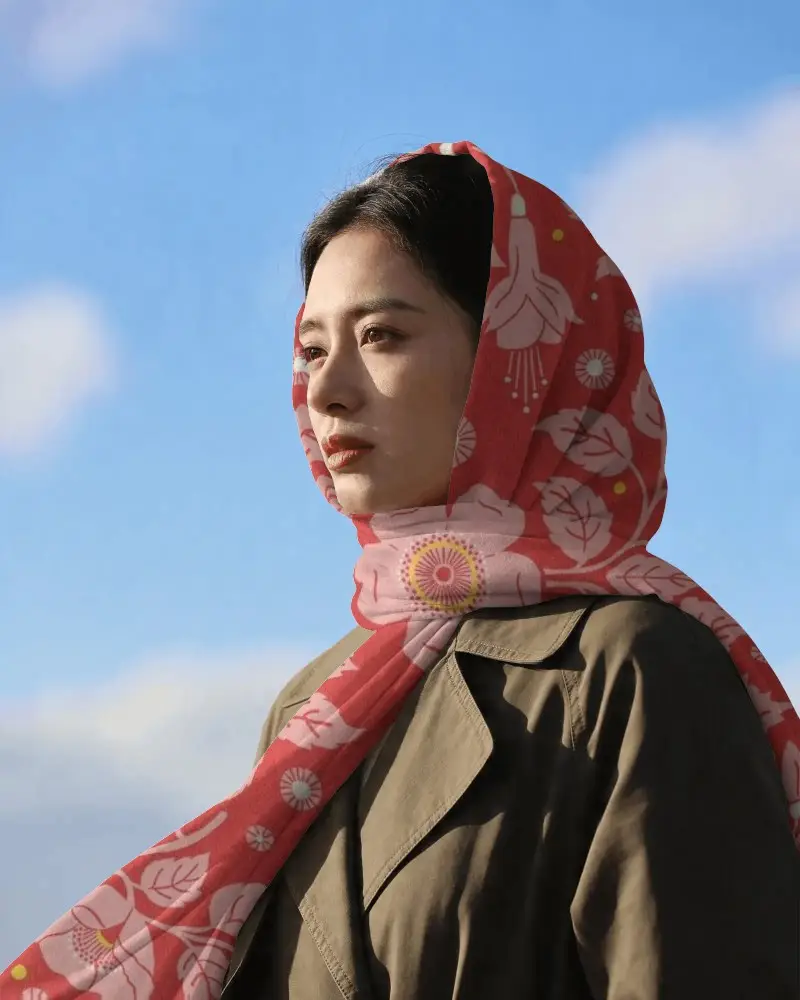 Elegant Soft Texture Long Scarf For Winter Fashion Accessory Stylish Headwrap