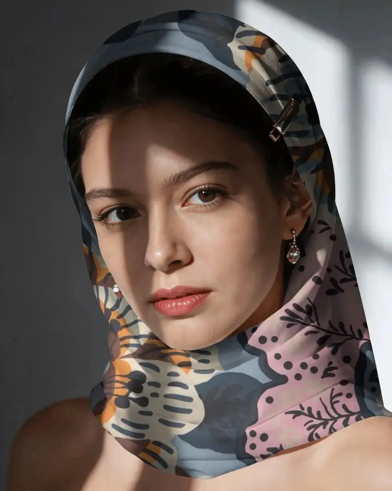 Elegant Satin Scarf Fashion Accessory For Women Stylish Head Wrap Soft Luxury Material