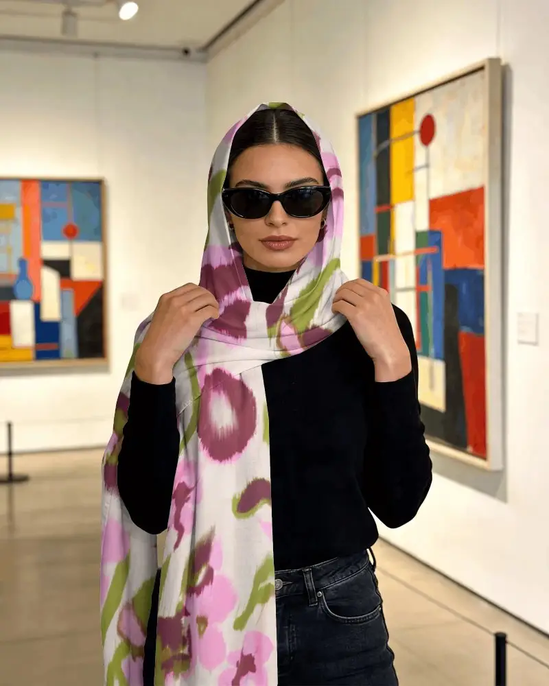 Elegant Silk Scarf Mockup For Premium Fashion Brands And Accessories Marketing