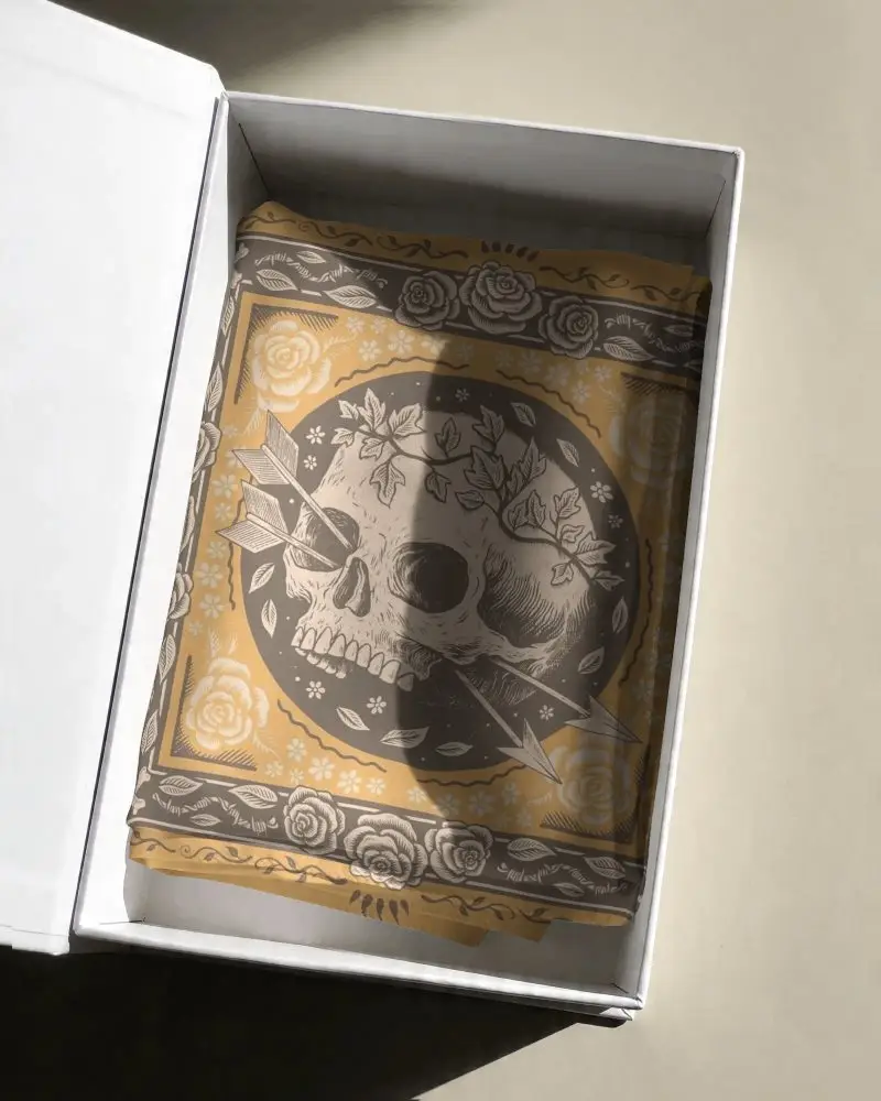 Sleek Satin Scarf In Elegant Packaging Luxury Accessory Gift Idea For Fashion Enthusiasts