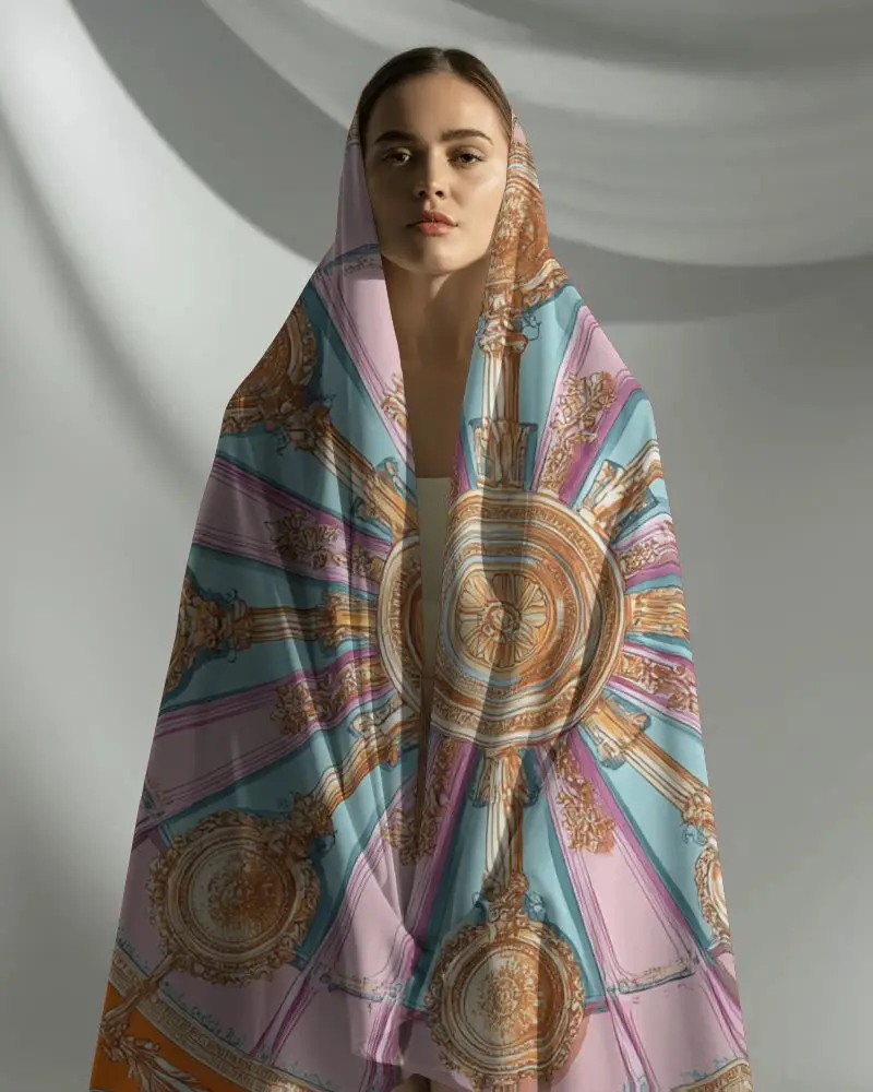 Luxurious Flowing Fabric Scarf Mockup Showcasing Versatile Accessory For Modern Style