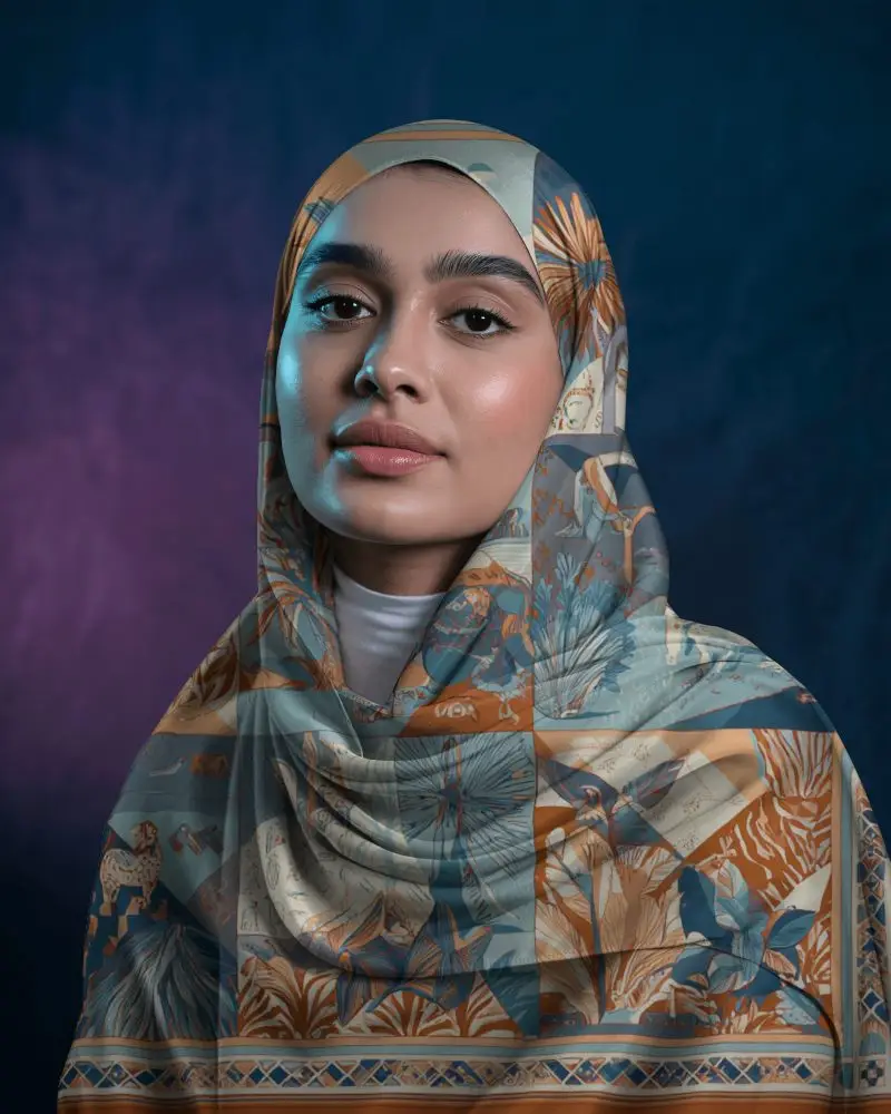 Elegant Smooth Hijab Scarf For Women Luxury Fabric Coverage Fashion Accessories