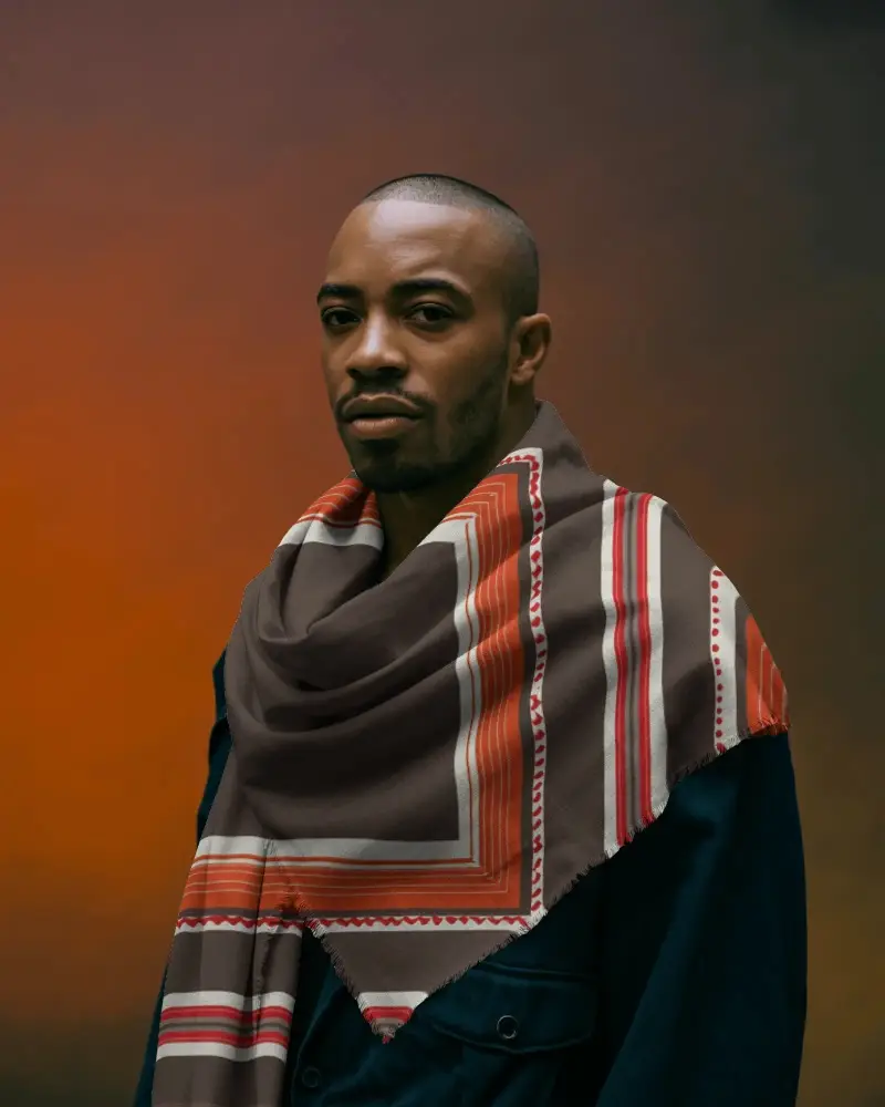 Elegant Winter Scarf Mockup Casual And Formal Wear Perfect Gift Idea For Fashion Enthusiasts