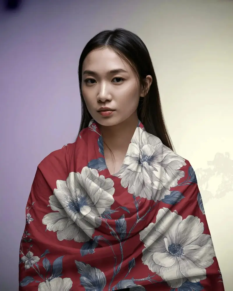 Elegant Silk Scarf Mockup Style For Women Fashion Accessory Online Shopping Trends