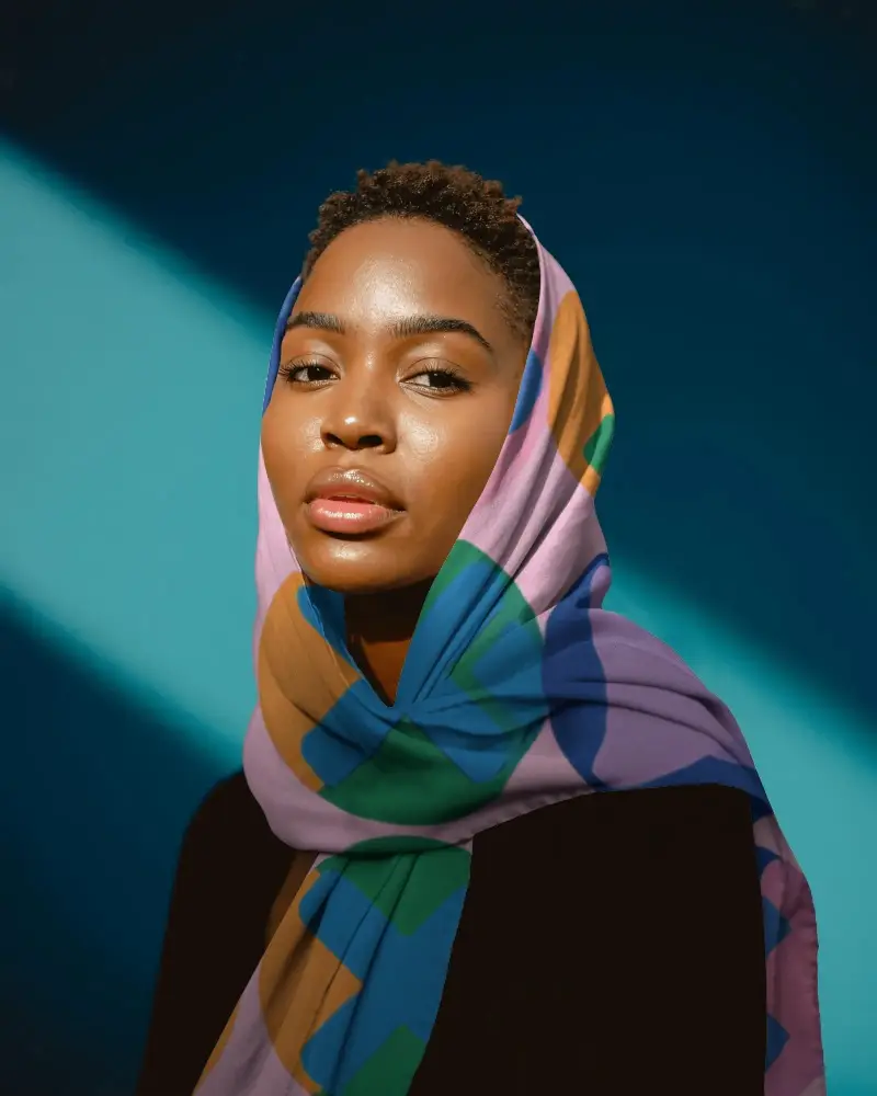 Elegant Soft Fabric Scarf Mockup For Fashion Accessories And Style Showcases