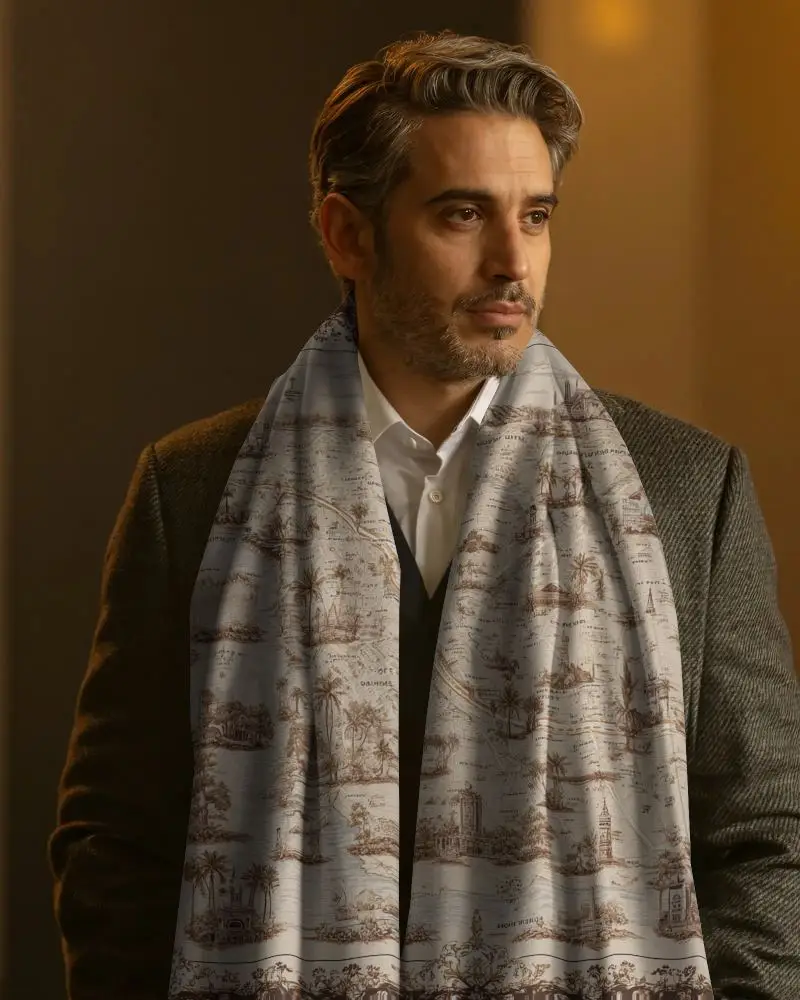 Elegant Soft Scarf Mockup For Luxury Fashion Accessories Promoting Style And Warmth