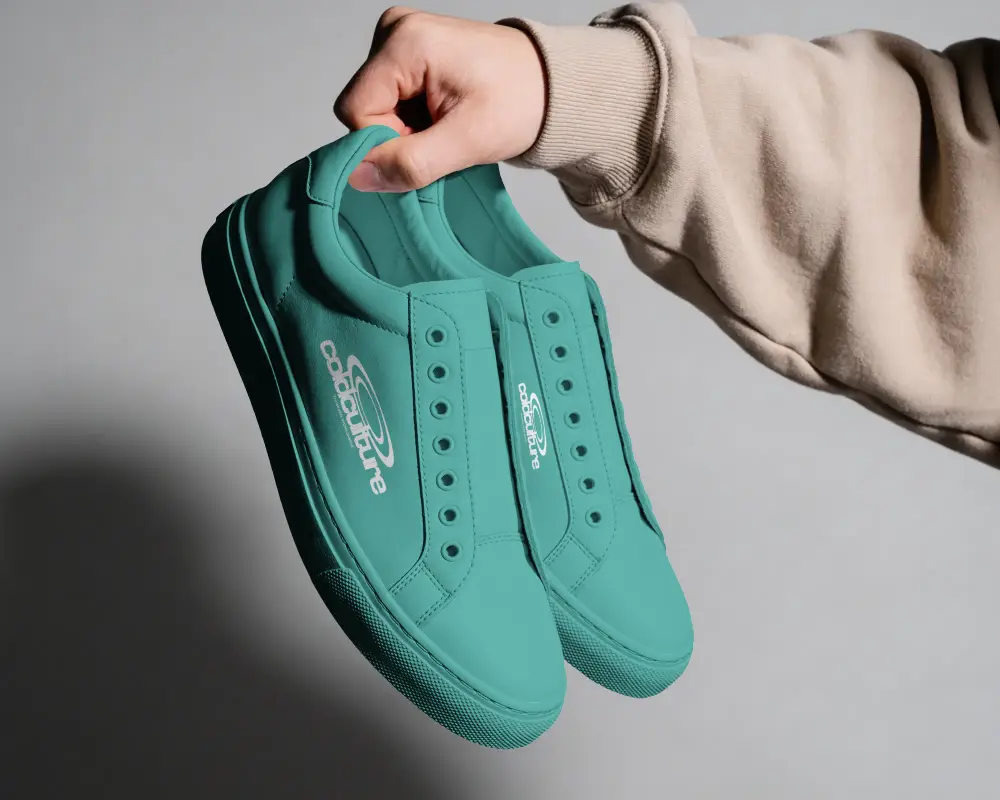 Casual Slipon Shoes Mockup With Breathable Upper Material For Everyday Comfort And Style