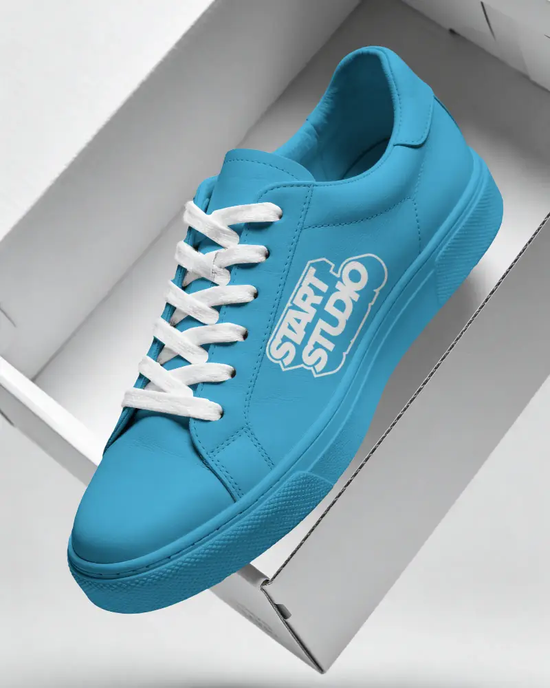Comfortable Leather Shoes Mockup For Casual Wear And Everyday Style Presentation Design