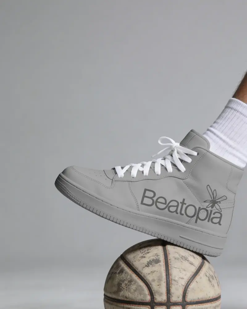 Durable Sports Shoes Mockup Designed For Maximum Traction And Comfort On Basketball Courts