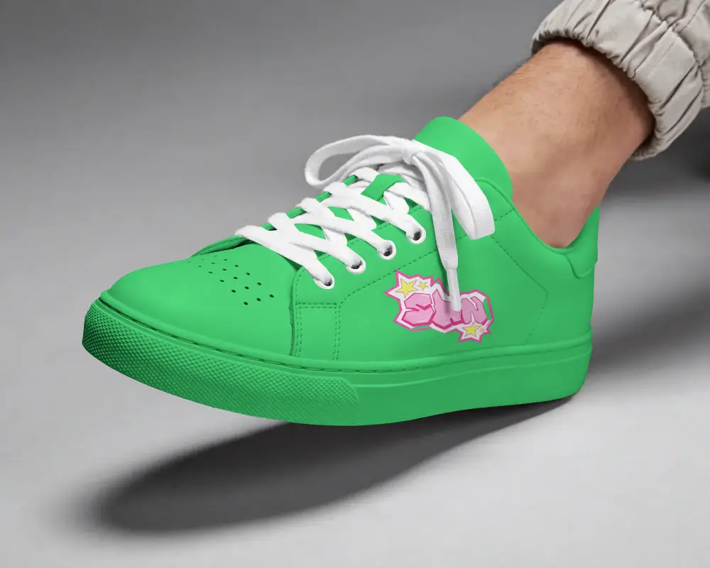Premium Sportswear Shoe Mockup For Branding And Custom Design Display On Neutral Background