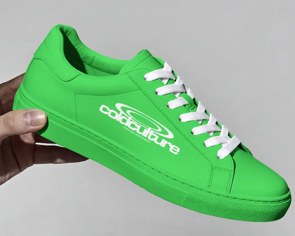 Sleek Modern Sporty Shoes Mockup With Clean Lines And Grip Enhanced Textured Sole Design