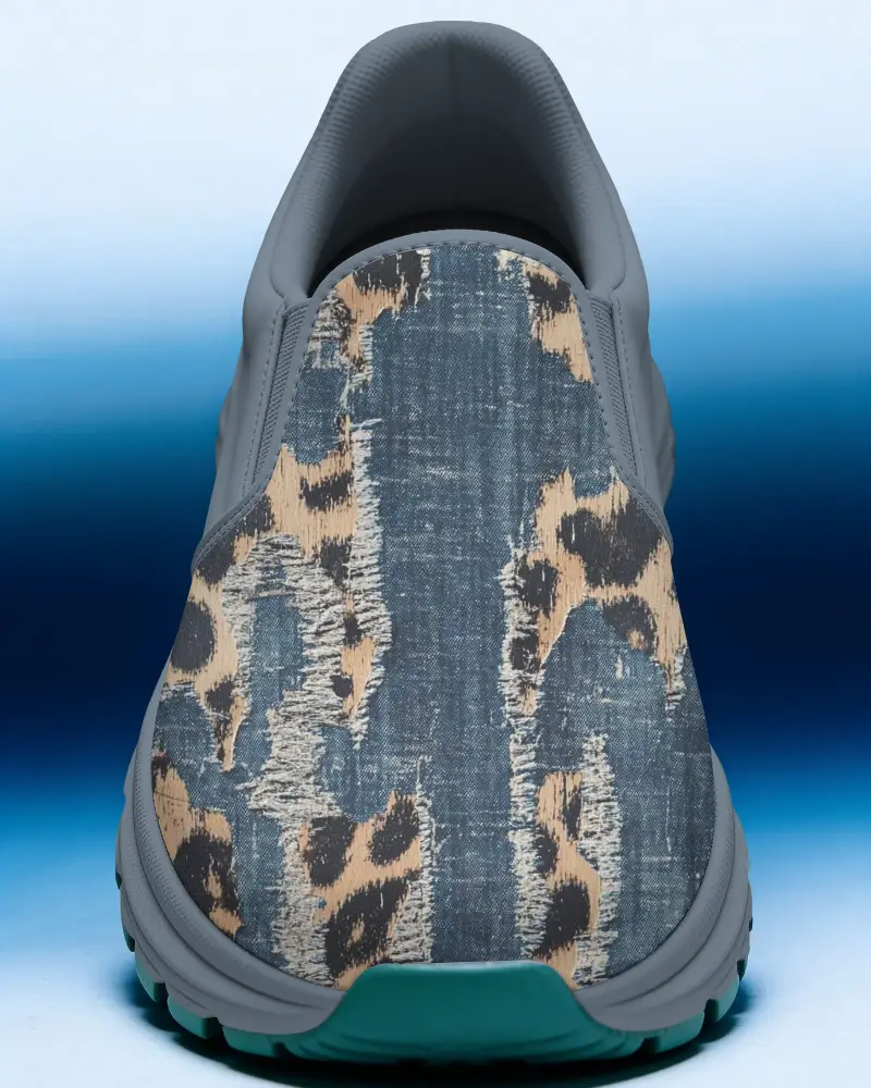 Durable Slipresistant Shoe Mockup With Elastic Gore Panels For Easy On And Off Use