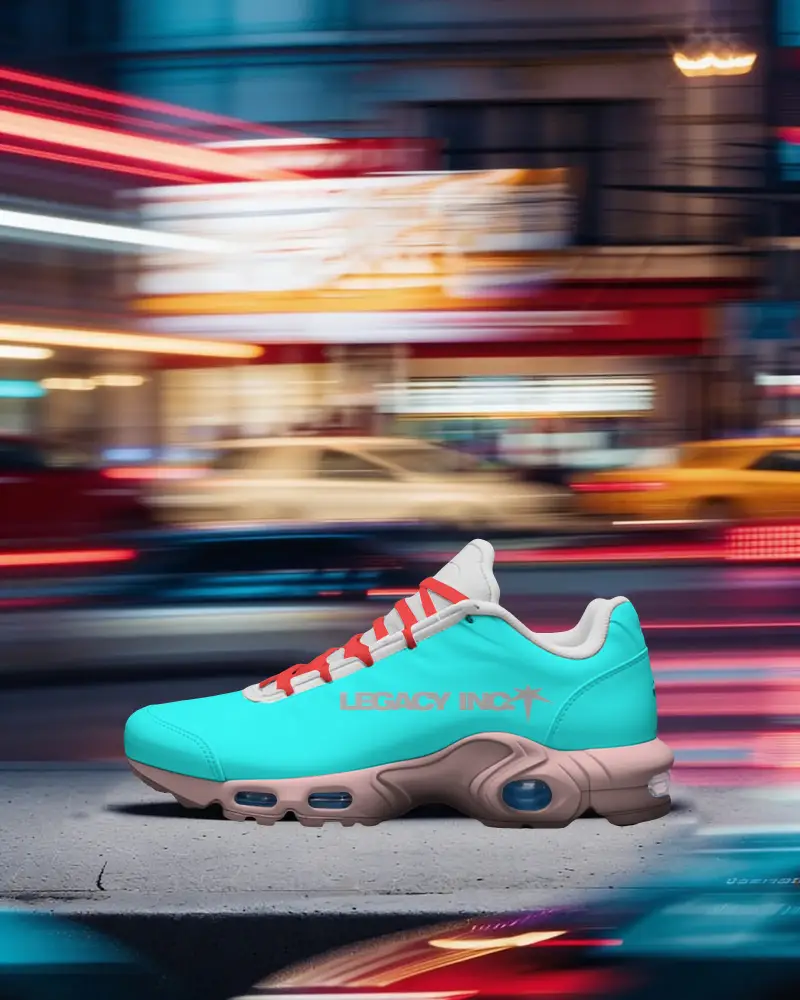 Lightweight Breathable Sports Shoe Mockup Advanced Air Cushion Sole For All Day Wear