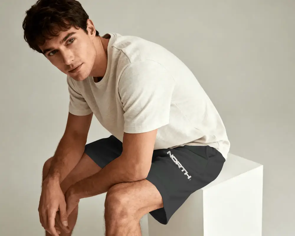 Breathable Synthetic Fiber Shorts Mockup For Summer Comfort And Sporty Look