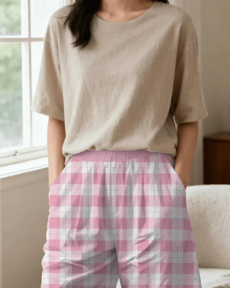 Comfortable Elastic Waistband Loungewear Shorts Mockup For Everyday Casual Relaxed Fit