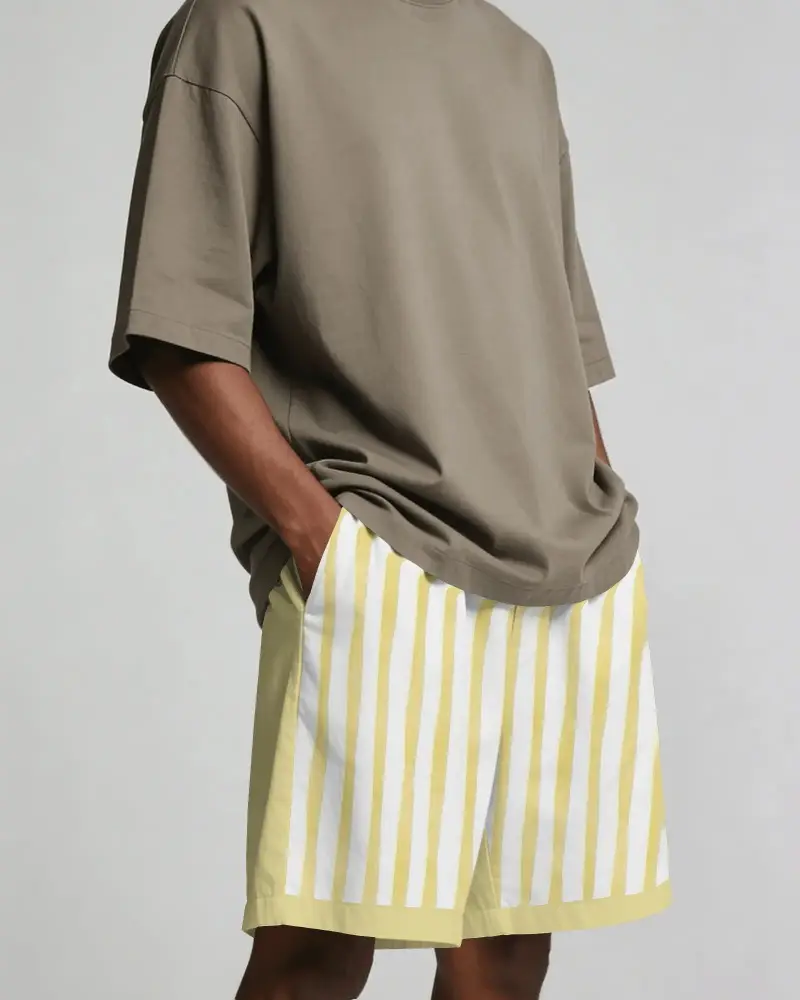 Comfortable Relaxed Fit Men Shorts With Side Pockets Easy Wear Casual Summer Style Wear