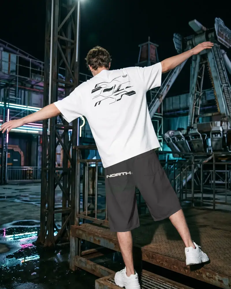 Breathable Stylish Mens Shorts Mockup Loose Fit Perfect For Summer Wear And Everyday Use