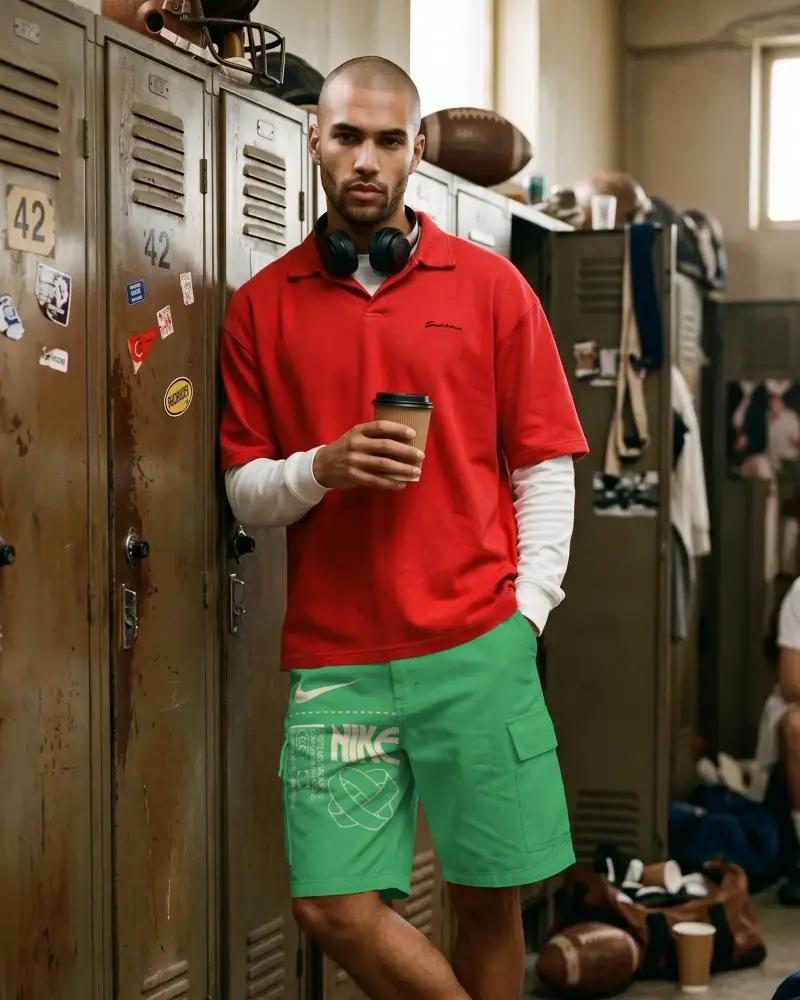Casual Comfortable Cargo Shorts Mockup With Multiple Pockets For Urban And Outdoor Wear Style