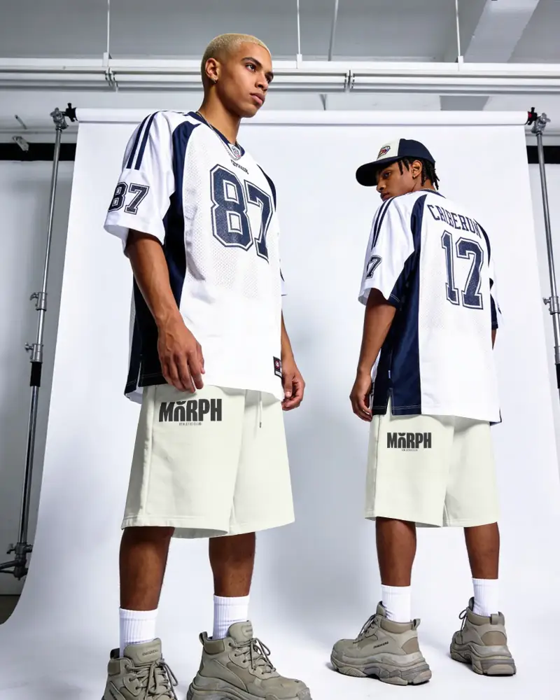 Comfortable Relaxed Fit Urban Shorts Mockup With Drawstring Waist For Casual Streetwear Style