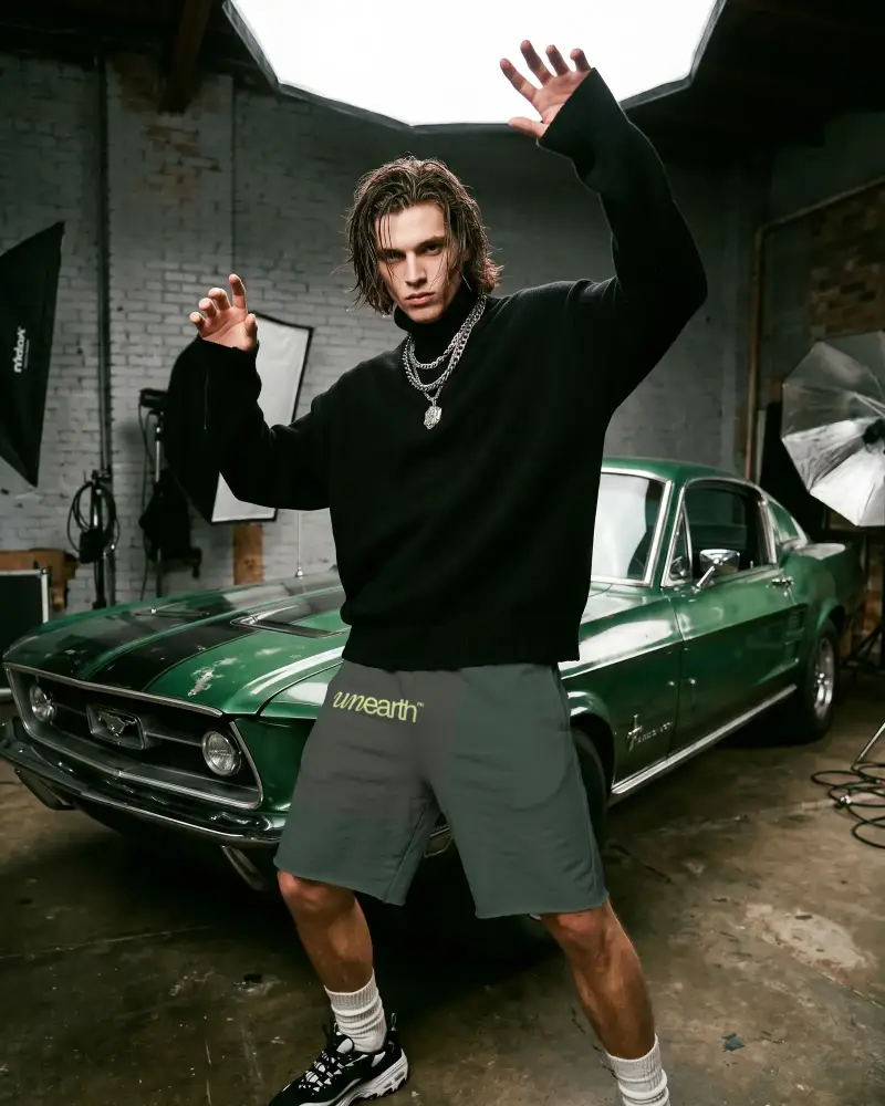 Versatile Cotton Shorts Mockup Men Everyday Wear Relaxed Fit Fashionable And Functional