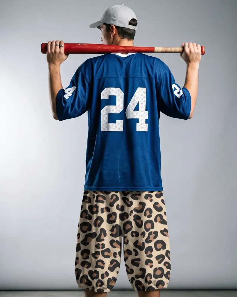 Casual Athletic Shorts Mockup For Sporty Streetwear Branded Outfit Promotional Use