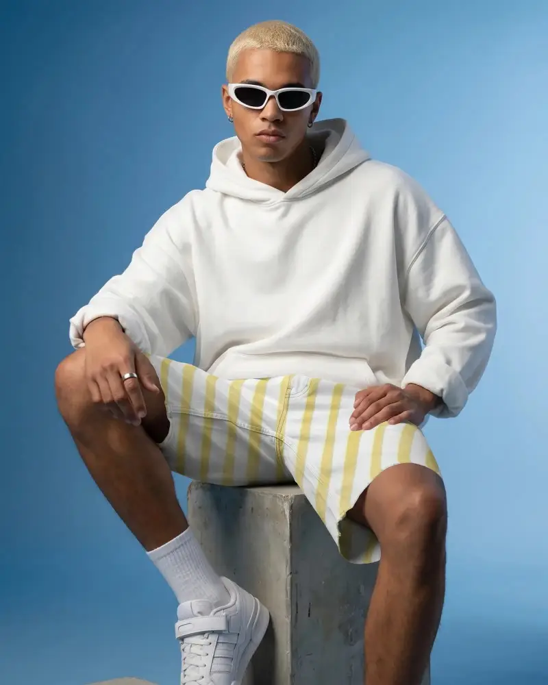 Casual Mens Shorts Mockup Design Mockup For Summer Outfits And Urban Fashion Looko