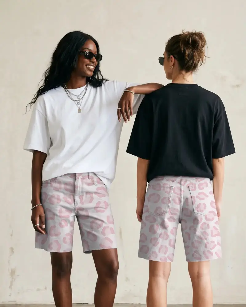 Unisex Comfortable Mid Rise Denim Shorts With Plain Design For Casual And Trendy Wardrobes
