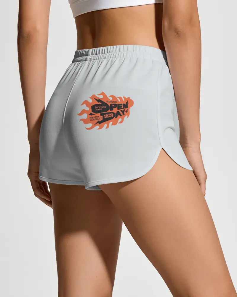 Casual Sports Wear Shorts Mockup With Soft Fabric And Flexible Fit For Womens Active Lifestyle